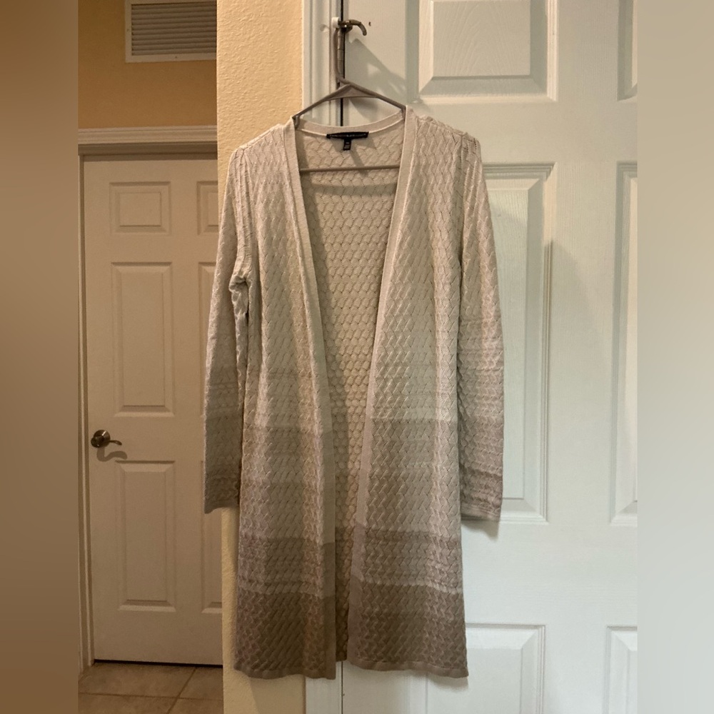 White House Black Market Cream Cardigan Sweater size XS